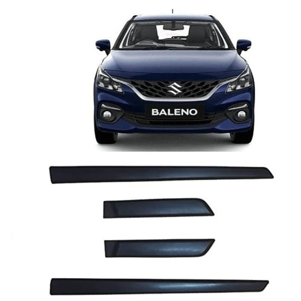 Side Door Beading Door Protector Accessories for Baleno (2022) Black